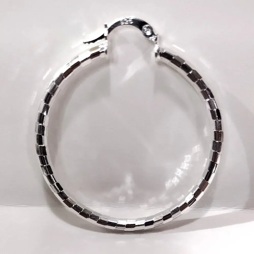 925 Sterling Silver Hoop Earrings 2